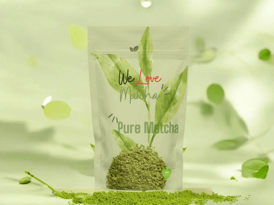 Zak pure matcha, luchtdicht bewaren